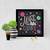 Make Life Colourful     Typography Black Framed Wall Hanging Art Print for Office   Home  Reading Room  ( 8x8 ) Inch