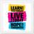 Live for Today   Typography White Framed Wall Hanging Art Print for Office   Home  Reading Room  ( 8x8 ) Inch