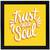 Trust Your Soul   Typography Black Framed Wall Hanging Art Print for Office   Home  Reading Room  ( 8x8 ) Inch