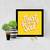 Trust Your Soul   Typography Black Framed Wall Hanging Art Print for Office   Home  Reading Room  ( 8x8 ) Inch