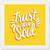 Trust Your Soul   Typography White Framed Wall Hanging Art Print for Office   Home  Reading Room  ( 8x8 ) Inch