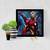 Iron Man   Super Hero's Black Framed Wall Hanging Art Print for Office  Home Reading Room  ( 8x8 ) Inch