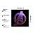 Avenger Logo  Super Hero's Black Framed Wall Hanging Art Print for Office  Home Reading Room  ( 8x8 ) Inch
