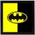 Batman Logo  Super Hero's Black Framed Wall Hanging Art Print for Office  Home Reading Room  ( 8x8 ) Inch