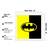 Batman Logo  Super Hero's White Framed Wall Hanging Art Print for Office  Home Reading Room  ( 8x8 ) Inch