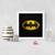 Batman Logo  Super Hero's White Framed Wall Hanging Art Print for Office  Home Reading Room  ( 8x8 ) Inch