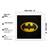 Batman Logo  Super Hero's White Framed Wall Hanging Art Print for Office  Home Reading Room  ( 8x8 ) Inch