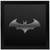 Bat man Symbol  Super Hero's Black Framed Wall Hanging Art Print for Office  Home Reading Room  ( 8x8 ) Inch