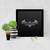 Bat man Symbol  Super Hero's Black Framed Wall Hanging Art Print for Office  Home Reading Room  ( 8x8 ) Inch