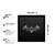 Bat man Symbol  Super Hero's Black Framed Wall Hanging Art Print for Office  Home Reading Room  ( 8x8 ) Inch