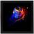 Thanos   Super Hero's Black Framed Wall Hanging Art Print for Office  Home Reading Room  ( 8x8 ) Inch