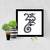 OM Ganesha Sketch  Spiritual Black Framed Wall Hanging Art Print for Office  Home Reading Room  ( 8x8 ) Inch