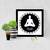 Yoga Meditation  Spiritual Black Framed Wall Hanging Art Print for Office  Home Reading Room  ( 8x8 ) Inch