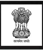 Satyamev Jayate  Sign Black Framed Wall Hanging Art Print for Office  Home Reading Room  ( 8x8 ) Inch