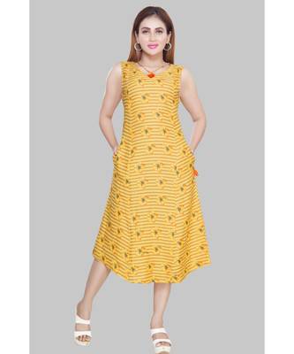 En Vogue Linen Printed Dress 1