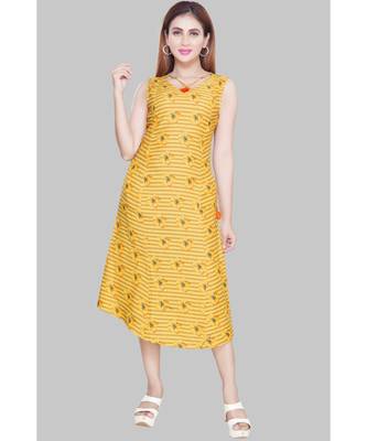 En Vogue Linen Printed Dress 2