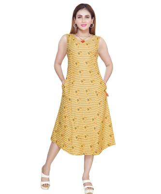 En Vogue Linen Printed Dress 6