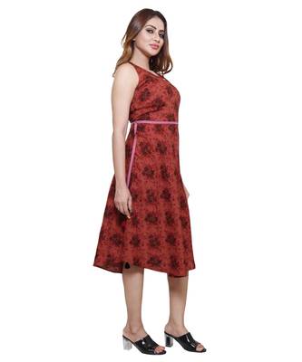 En Vogue Linen Printed Dress 1