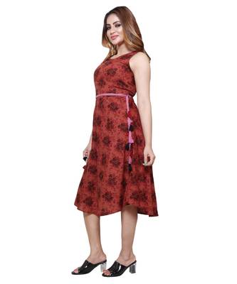 En Vogue Linen Printed Dress 2