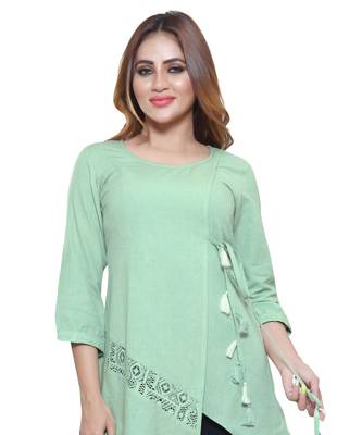 EN VOGUE COTTON ASYMMETRIC tOP 2