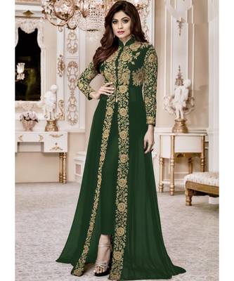 Green Embroidered Salwar Kameez 1