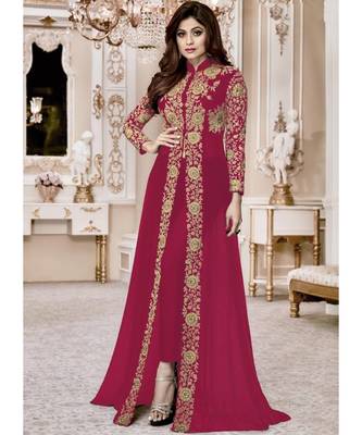 Pink Embroidered Salwar Kameez 1