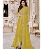 Lemon Yellow Embroidered Salwar Kameez