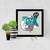 Hipster    Pop Art Black Framed Wall Hanging Art Print for Office  Home Reading Room  ( 8x8 ) Inch
