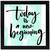 New Beginning  Office Black Framed Wall Hanging Art Print for Office  Home Reading Room  ( 8x8 ) Inch