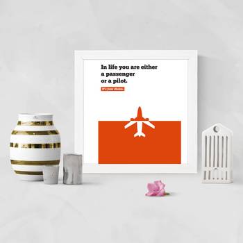 Think Create innovate  Office White Framed Wall Hanging Art Print for Office  Home Reading Room  ( 8x8 ) Inch 2