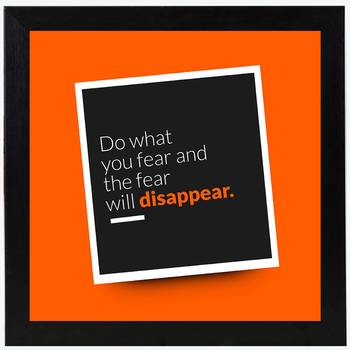 Do What  Office Black Framed Wall Hanging Art Print for Office  Home Reading Room  ( 8x8 ) Inch 1