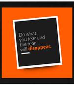 Do What  Office Black Framed Wall Hanging Art Print for Office  Home Reading Room  ( 8x8 ) Inch