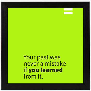 You Learned  Office Black Framed Wall Hanging Art Print for Office  Home Reading Room  ( 8x8 ) Inch 1