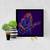 Guitar Free  Art  Music Black Framed Wall Hanging Art Print for Office  Home Reading Room  ( 8x8 ) Inch