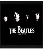 The Beatles  Music Black Framed Wall Hanging Art Print for Office  Home Reading Room  ( 8x8 ) Inch