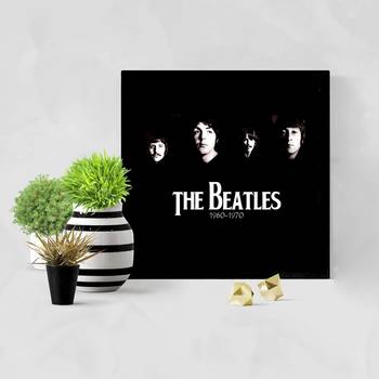 The Beatles  Music Black Framed Wall Hanging Art Print for Office  Home Reading Room  ( 8x8 ) Inch 2