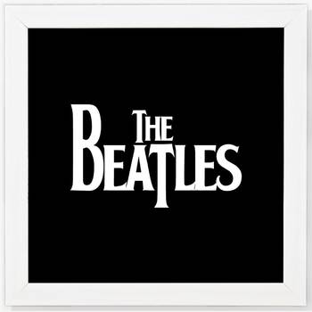 The Beatles  Music White Framed Wall Hanging Art Print for Office  Home Reading Room  ( 8x8 ) Inch 1