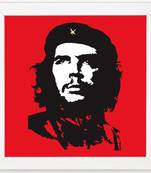 Che Guevara  Music White Framed Wall Hanging Art Print for Office  Home Reading Room  ( 8x8 ) Inch