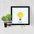 Ideas Bulb  Motivational Black Framed Wall Hanging Art Print for Office  Home Reading Room  ( 8x8 ) Inch