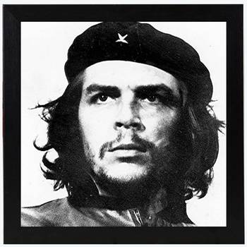 Che Guevara  Motivational Black Framed Wall Hanging Art Print for Office  Home Reading Room  ( 8x8 ) Inch 1