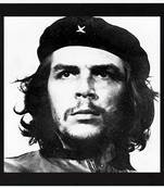 Che Guevara  Motivational Black Framed Wall Hanging Art Print for Office  Home Reading Room  ( 8x8 ) Inch