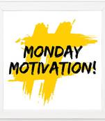 Monday   Motivational White Framed Wall Hanging Art Print for Office  Home Reading Room  ( 8x8 ) Inch