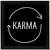 Karma    Humour Black Framed Wall Hanging Art Print for Office  Home Reading Room  ( 8x8 ) Inch