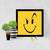 Smiley Face  Humour Black Framed Wall Hanging Art Print for Office  Home Reading Room  ( 8x8 ) Inch