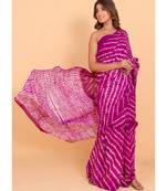 Pure Cotton Malmal Saree Bagru Print Batik Hand block Womens Saree Shibori