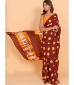 Pure Cotton Malmal Saree Bagru Print Batik Hand block Womens Saree Shibori