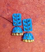 RozMili Handmade Terracotta jhumki earring