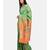 Light Green And  Orange Silk Traditional Saree