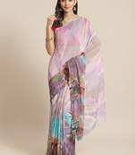 Multi Georgette Printed Saree