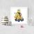 Minions  Cartoon White Framed Wall Hanging Art Print for Office  Home Reading Room  ( 8x8 ) Inch